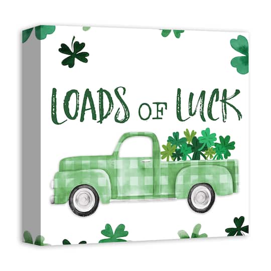 Loads Of Luck Truck 12" x 12" Canvas Wall Art